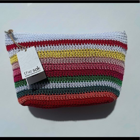 The Sak Hand-Crocheted Travel Pouch NWT 🌼🌸☀️⛱ - Picture 2 of 10